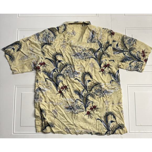 Gotcha Sport Vintage Short Sleeve Button Front Hawaiian Shirt XL Men’s Yellow - Picture 5 of 5